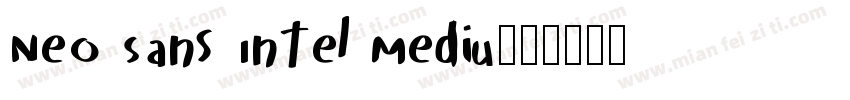 Neo Sans Intel Mediu字体转换